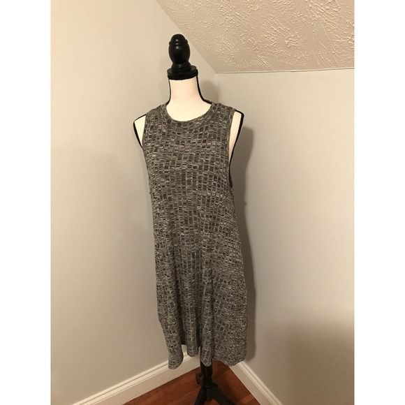 Anthropologie Maeve Emerson Heather Gray Swing Tank Dress with Pockets - Large - Picture 1 of 8